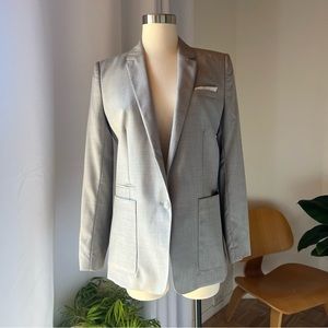 The Kooples Men’s Light Grey 100% Wool Dress Jacket/Blazer Size 42 unisex